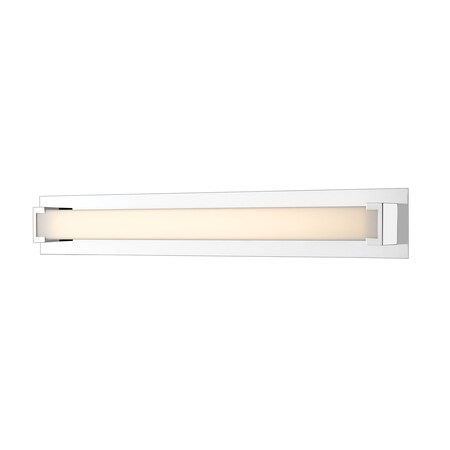 Z-LITE Elara 1 Light Vanity, Chrome & Frosted 1926-37V-CH-LED